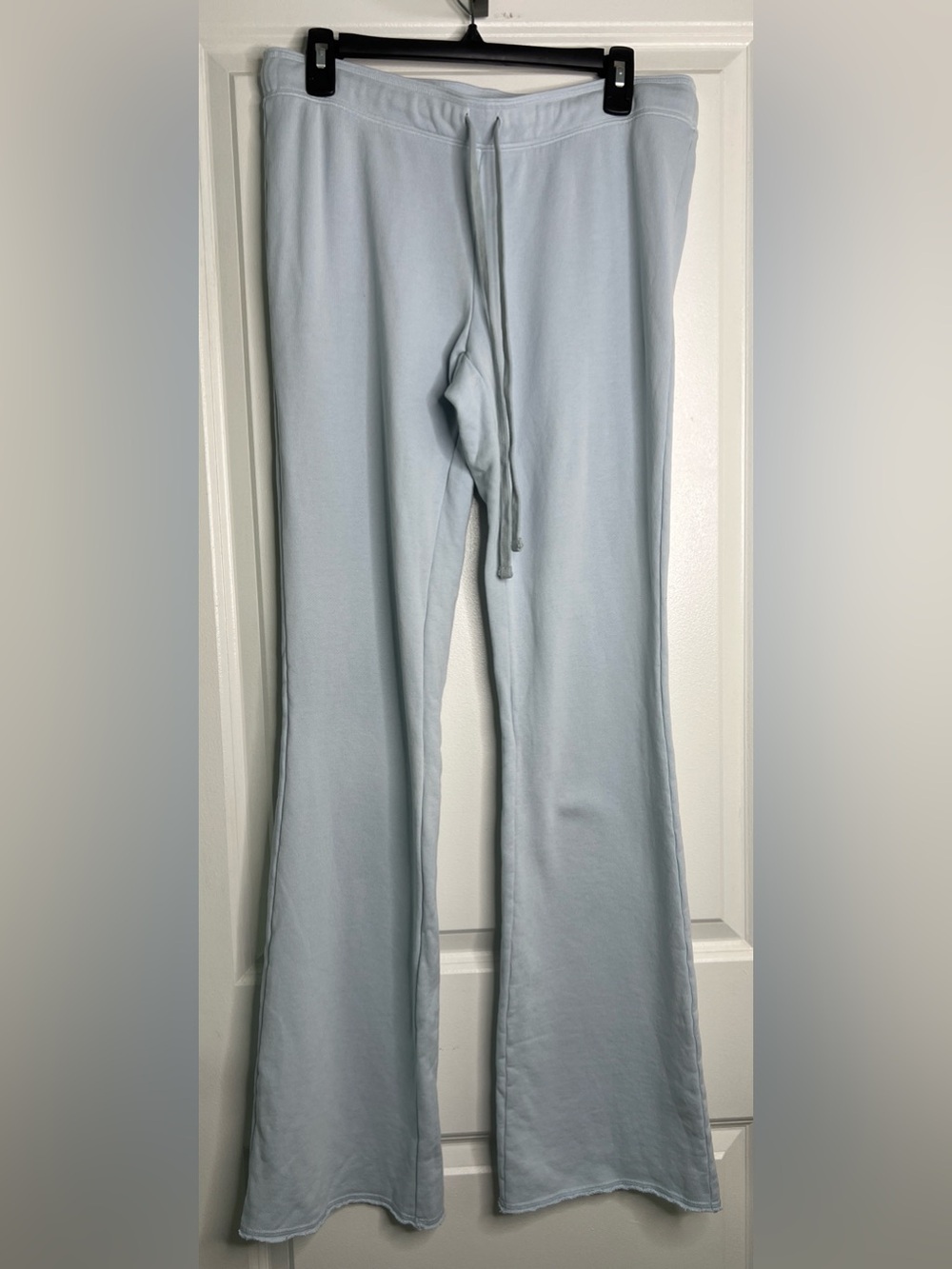 SKIMS Sweatpants Womens Medium 100% Cotton Heavyweight Lounge Joggers Sky Blue